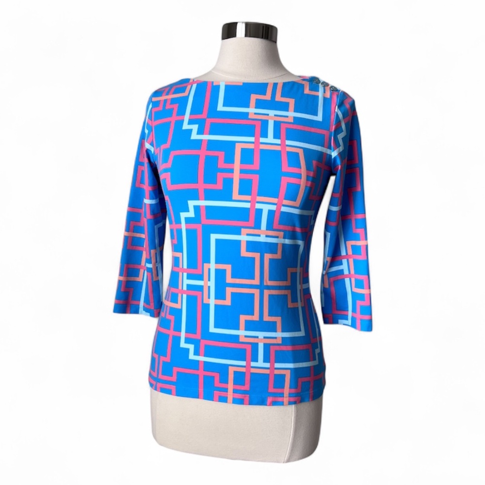 J.McLaughlin Catalina Cloth Wavesong Top‎ Size Small - Picture 15 of 15